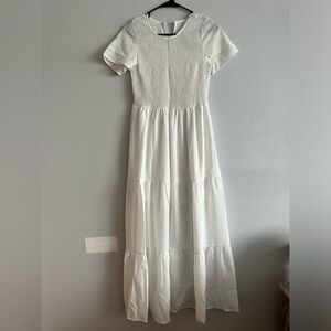 Cute Women White Maxi Dress Size S New